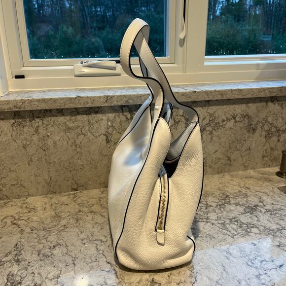 Michael Kors Rosemary Hobo Shoulder Bag, White - Picture 3 of 9